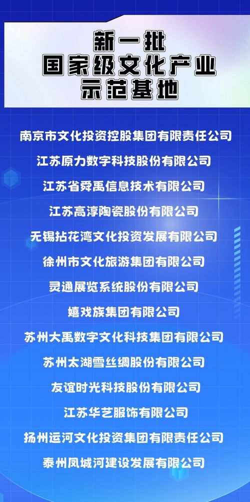 江蘇再增14家“國(guó)字號(hào)”數(shù)字文創(chuàng)載體，看創(chuàng)新平臺(tái)如何賦能產(chǎn)業(yè)升級(jí)